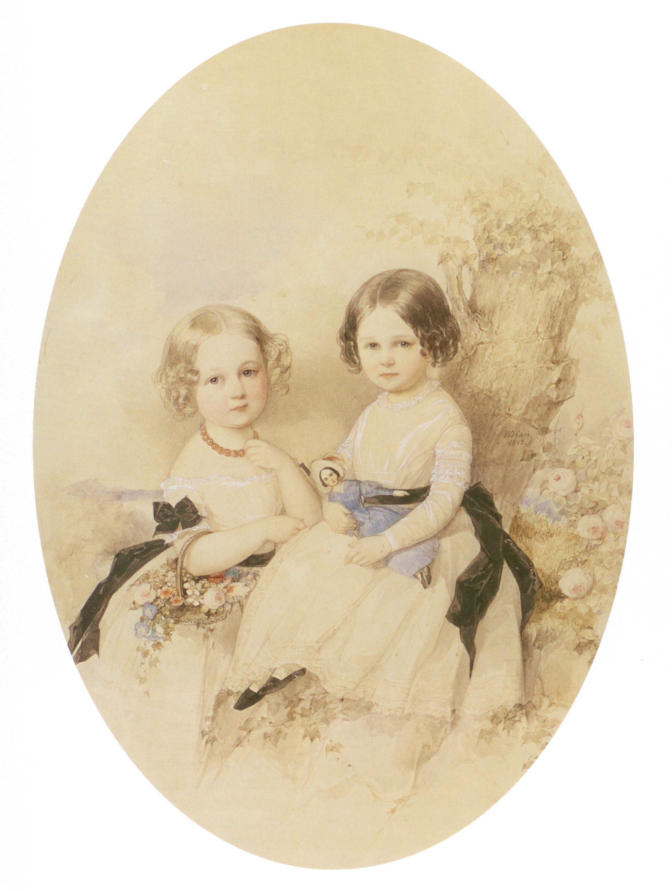 Vladimir Lukich Borovikovsky Portrait of Mariana and Vera Ivanovna Beck